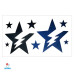 Laikina tatuiruotė Žvaigždės NB026; 10x6cm