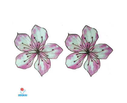 Laikina tatuiruotė Gėlės W010; 10x6cm