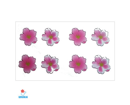 Laikina tatuiruotė Gėlės W014; 10x6cm