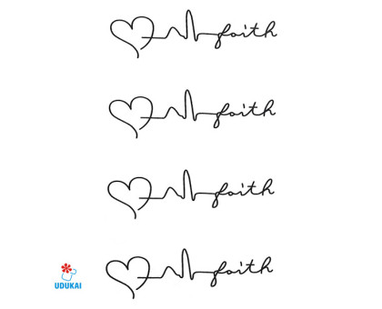 Laikina tatuiruotė Ornamentas W033; 10x6cm