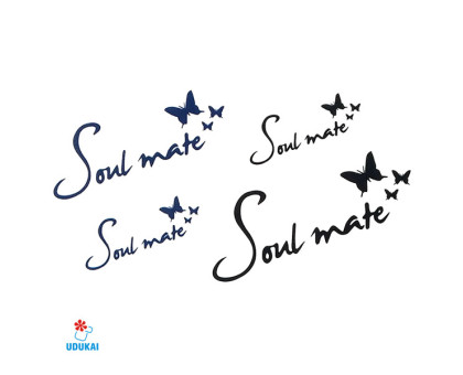 Laikina tatuiruotė Soul mate W040; 10x6cm