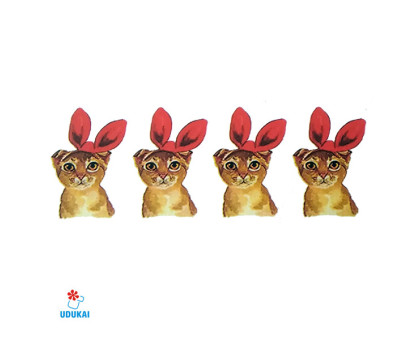 Laikina tatuiruotė Katinai W042; 10x6cm