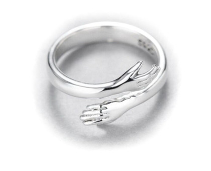 Žiedas Draugystė sidabro spalvos; universalaus dydžio